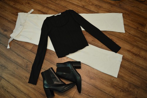 Recycled scoop neck rib - recycled,