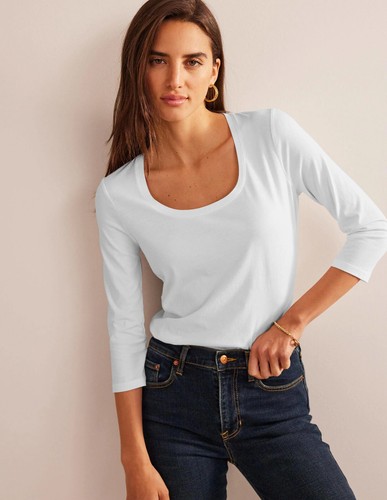 Boden sleeve scoop neck - -, 3/4