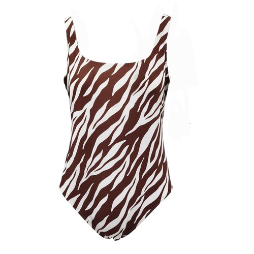 Bedruckter damen badeanzug mit - damen-badeanzug,