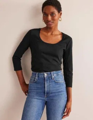 Boden sleeve scoop neck - 3/4,