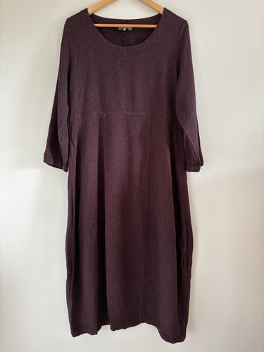 Langes kleid sahara pflaume - kleid,