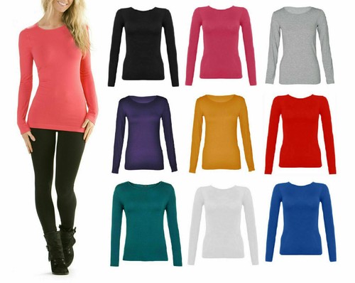 Damen frauen langarm - damen, stretch